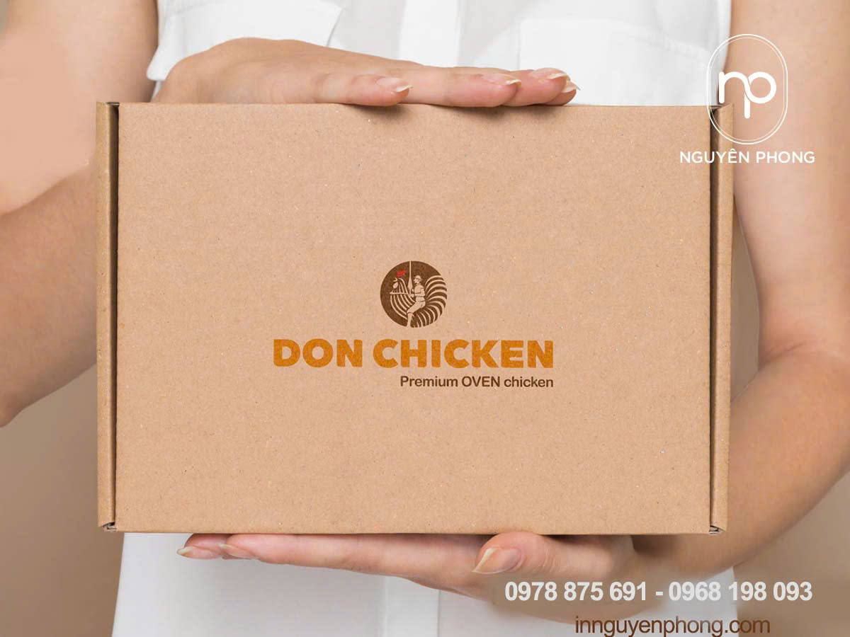 Mẫu hộp carton đóng hàng quán gà rán